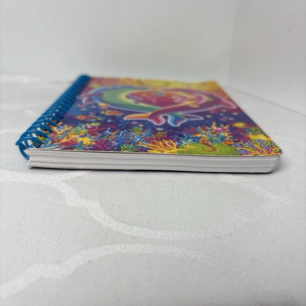 Lisa Frank Dancing Dolphins Phat Pad Notebook Spiral Paper Rainbow Colorful
